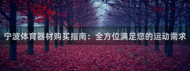 富联娱乐集7O777：宁波体育器材购买指南：全方位满