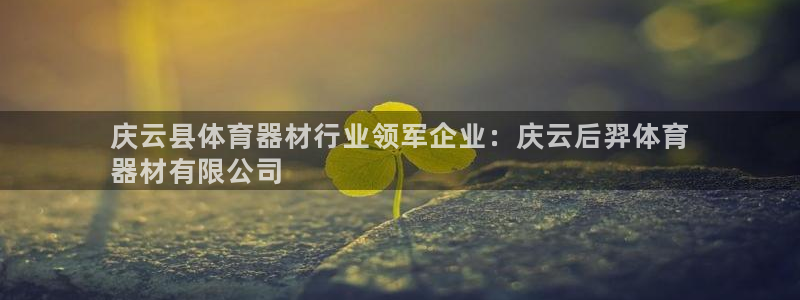 富联平台网站官网：庆云县体育器材行业领军企业：庆云后