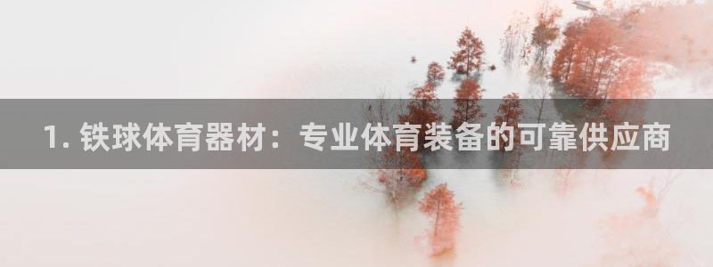 富联物业：1. 铁球体育器材：专业体育装备的可靠供应