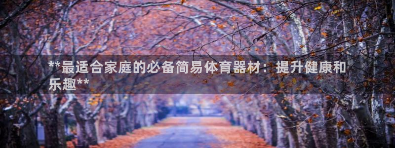 富联娱乐戚少风：**最适合家庭的必备简易体育器材：提