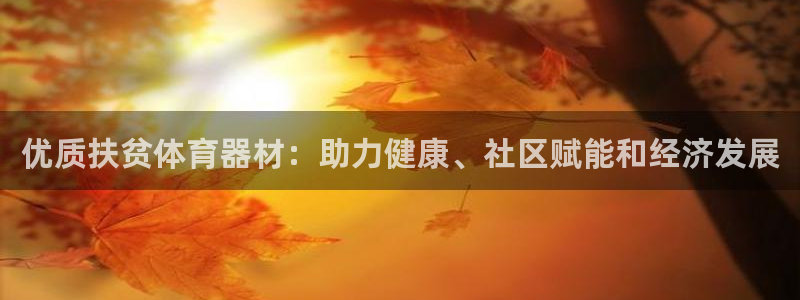 富联官网授权店铺：优质扶贫体育器材：助力健康、社区赋
