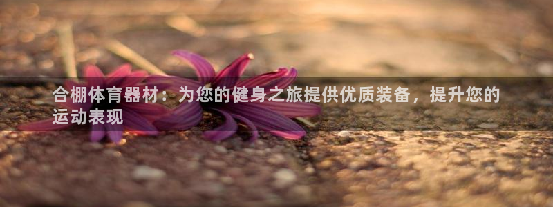 富联平台总代：合棚体育器材：为您的健身之旅提供优质装