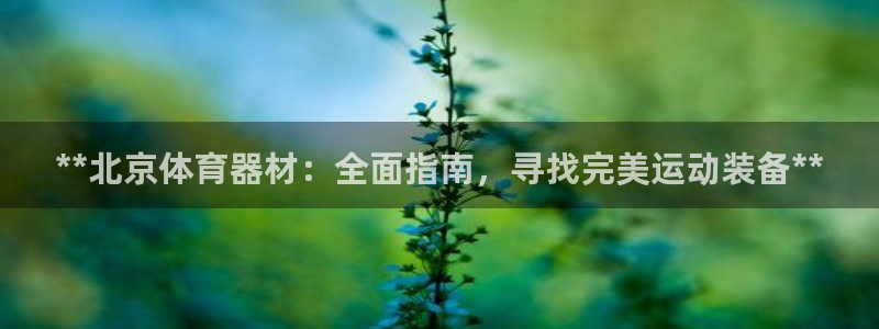 富联娱乐是真的吗还是假的：**北京体育器材：全面指南